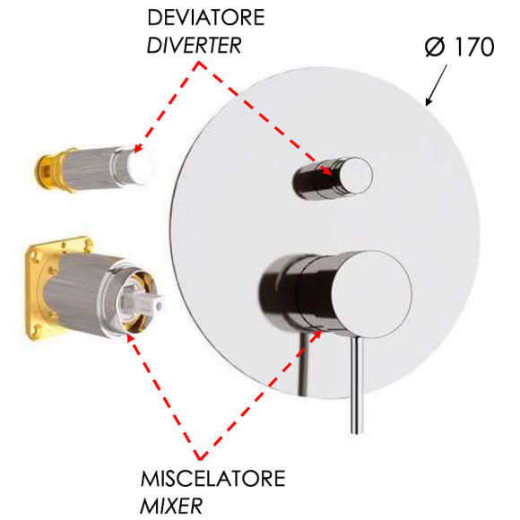Смеситель для душа Remer X-Style X09KBXV Сталь Смеситель для душа Remer X-Style X09KBXV Сталь