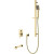 Смеситель для ванны Caprigo Diamante 50-210-oro Золото