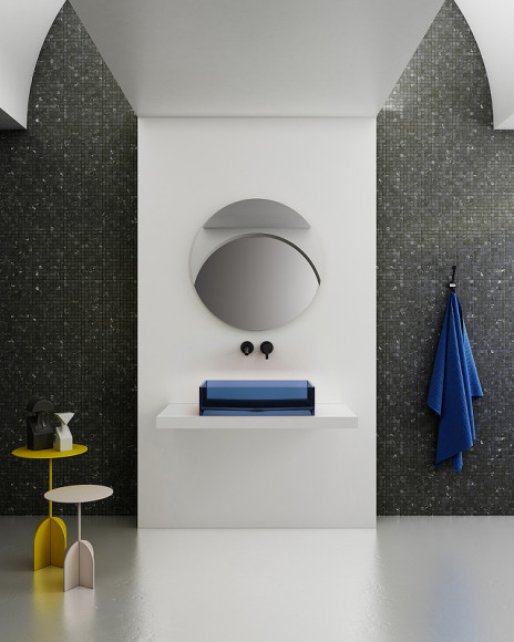 Раковина-чаша Abber Kristall 60 AT2803Saphir Синяя Раковина-чаша Abber Kristall 60 AT2803Saphir Синяя