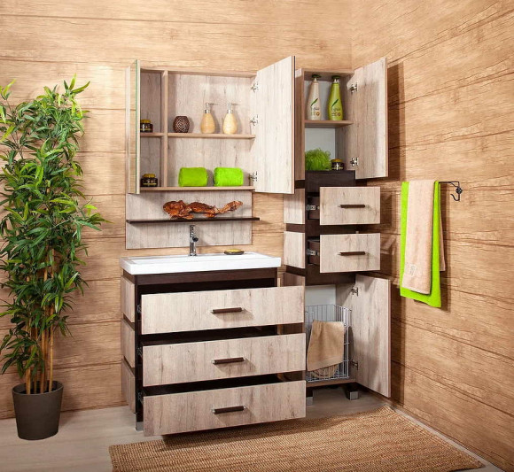 Тумба под раковину Бриклаер Техас 70 4627125412905 Дуб кантри Венге Тумба под раковину Бриклаер Техас 70 4627125412905 Дуб кантри Венге