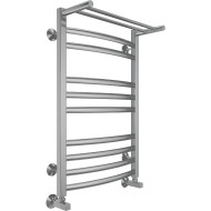 Водяной полотенцесушитель Terminus Енисей П10 500х800 4670078529565 с полкой Хром, нижнее подключение, G 1/2" ВР, с угловым соединением