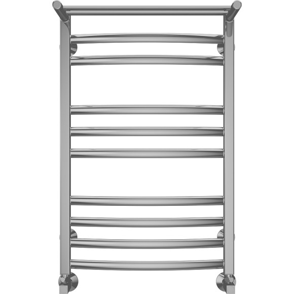 Водяной полотенцесушитель Terminus Енисей П10 500х800 4670078529565 с полкой Хром, нижнее подключение, G 1/2" ВР, с угловым соединением Водяной полотенцесушитель Terminus Енисей П10 500х800 4670078529565 с полкой Хром, нижнее подключение, G 1/2" ВР, с угловым соединением