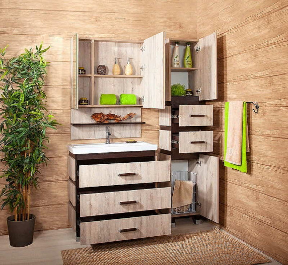 Тумба под раковину Бриклаер Техас 100 4627125412882 Дуб кантри Венге Тумба под раковину Бриклаер Техас 100 4627125412882 Дуб кантри Венге