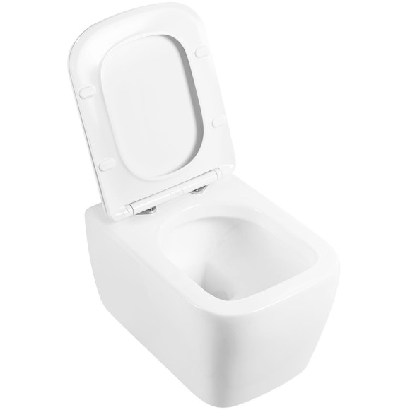 Унитаз BelBagno Veneto BB132CHR/BB132SC подвесной с сиденьем Микролифт Унитаз BelBagno Veneto BB132CHR/BB132SC подвесной с сиденьем Микролифт