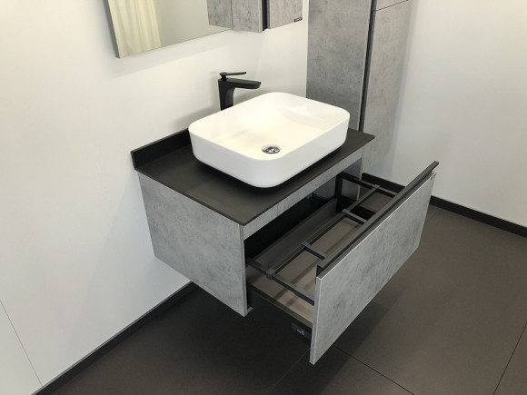 Тумба с раковиной Comforty Эдинбург 75 00004149066 подвесная Бетон светлый Тумба с раковиной Comforty Эдинбург 75 00004149066 подвесная Бетон светлый