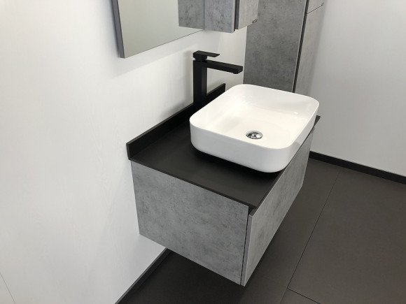 Тумба с раковиной Comforty Эдинбург 75 00004149066 подвесная Бетон светлый Тумба с раковиной Comforty Эдинбург 75 00004149066 подвесная Бетон светлый