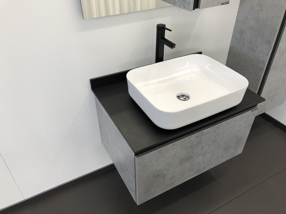 Тумба с раковиной Comforty Эдинбург 75 00004149066 подвесная Бетон светлый Тумба с раковиной Comforty Эдинбург 75 00004149066 подвесная Бетон светлый