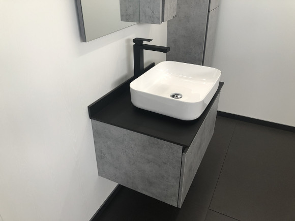 Тумба с раковиной Comforty Эдинбург 75 00004149066 подвесная Бетон светлый Тумба с раковиной Comforty Эдинбург 75 00004149066 подвесная Бетон светлый