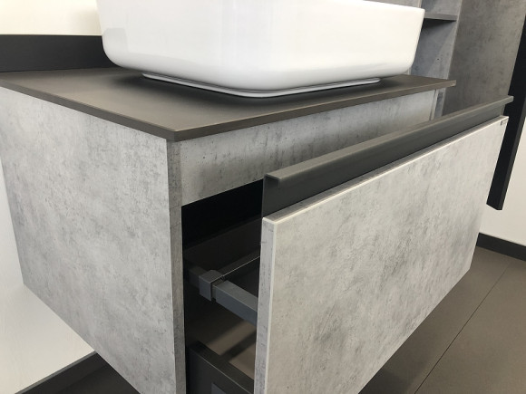 Тумба с раковиной Comforty Эдинбург 75 00004149066 подвесная Бетон светлый Тумба с раковиной Comforty Эдинбург 75 00004149066 подвесная Бетон светлый