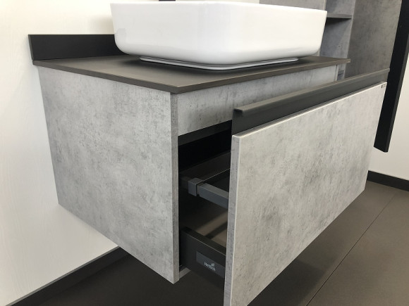 Тумба с раковиной Comforty Эдинбург 75 00004149066 подвесная Бетон светлый Тумба с раковиной Comforty Эдинбург 75 00004149066 подвесная Бетон светлый