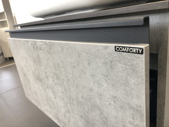 Тумба с раковиной Comforty Эдинбург 75 00004149066 подвесная Бетон светлый Тумба с раковиной Comforty Эдинбург 75 00004149066 подвесная Бетон светлый