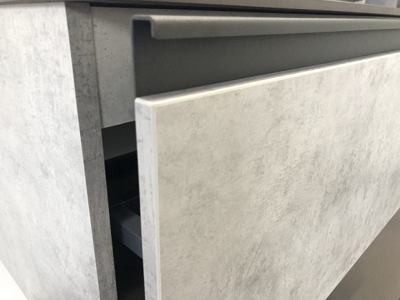 Тумба с раковиной Comforty Эдинбург 75 00004149066 подвесная Бетон светлый Тумба с раковиной Comforty Эдинбург 75 00004149066 подвесная Бетон светлый