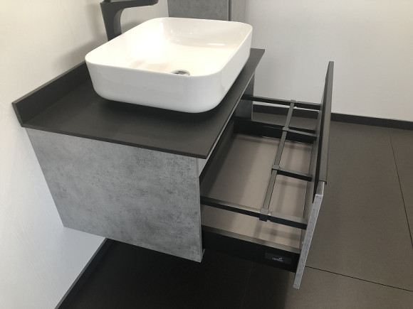 Тумба с раковиной Comforty Эдинбург 75 00004149066 подвесная Бетон светлый Тумба с раковиной Comforty Эдинбург 75 00004149066 подвесная Бетон светлый