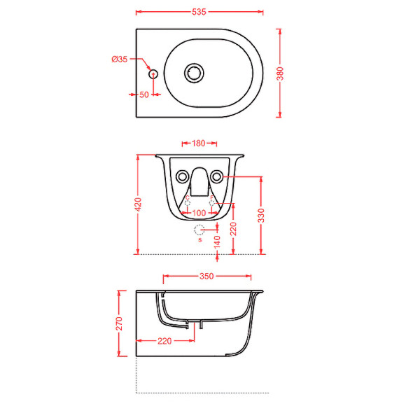 Биде Artceram Chic CHB001 17 00 подвесное Черное матовое Биде Artceram Chic CHB001 17 00 подвесное Черное матовое