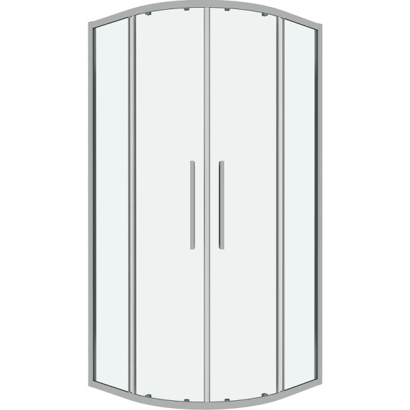 Душевой уголок Grossman Cosmo 80х80 301.K33.02.8080.10.00 профиль Хром стекло прозрачное