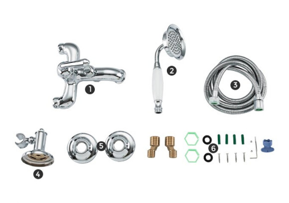 Смеситель для ванны Gappo G88 G3288 Хром