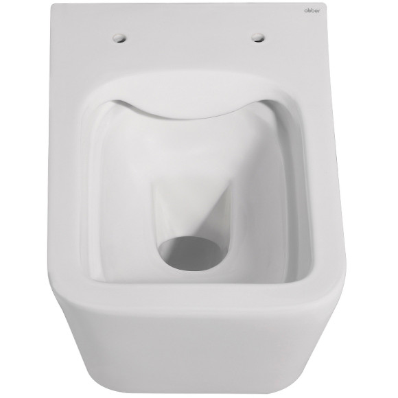 Унитаз Abber Rechteck AC1201MW подвесной Белый матовый с сиденьем Микролифт Унитаз Abber Rechteck AC1201MW подвесной Белый матовый с сиденьем Микролифт