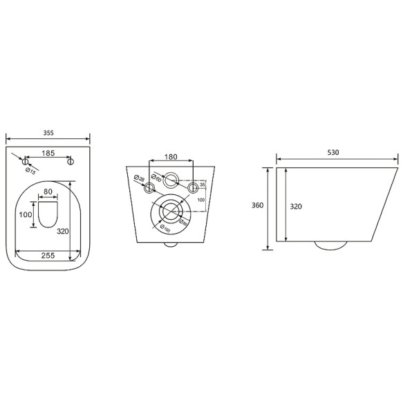 Унитаз Abber Rechteck AC1201MW подвесной Белый матовый с сиденьем Микролифт Унитаз Abber Rechteck AC1201MW подвесной Белый матовый с сиденьем Микролифт