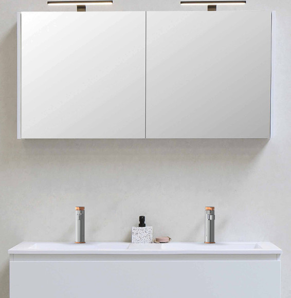 Смеситель для раковины GPD Gildo MLB165-K-R Хром Розовое золото