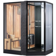 Душевая кабина Orans 180x130 L 89103lb с сауной профиль Черный стекло прозрачное Душевая кабина Orans 180x130 L 89103lb с сауной профиль Черный стекло прозрачное