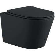 Унитаз Aquatek Вега AQ1905-MB подвесной Черный матовый с сиденьем Микролифт Унитаз Aquatek Вега AQ1905-MB подвесной Черный матовый с сиденьем Микролифт