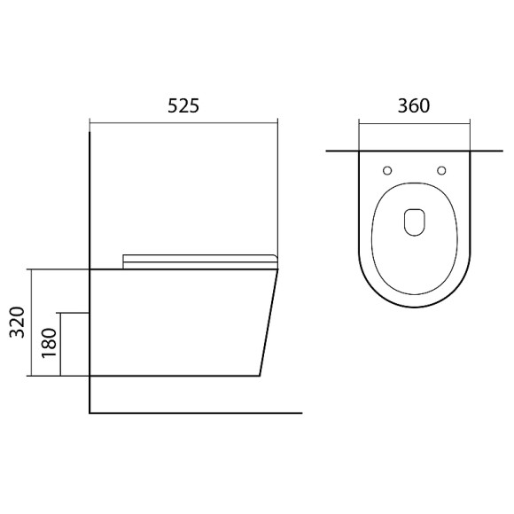 Унитаз Aquatek Вега AQ1905-MB подвесной Черный матовый с сиденьем Микролифт Унитаз Aquatek Вега AQ1905-MB подвесной Черный матовый с сиденьем Микролифт
