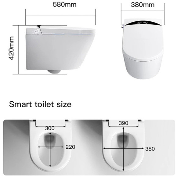 Комплект унитаза биде с инсталляцией Timo TE-751 с сиденьем Микролифт и клавишей смыва Хром