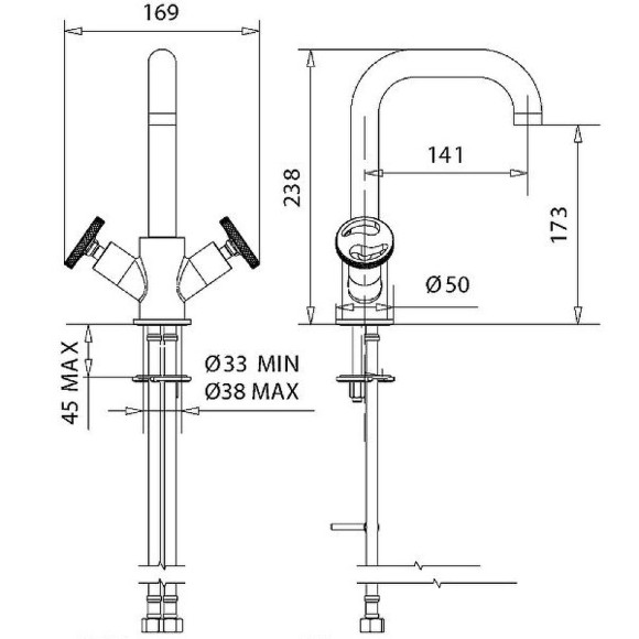 Смеситель для раковины Migliore Reversa 28197 Хром Смеситель для раковины Migliore Reversa 28197 Хром
