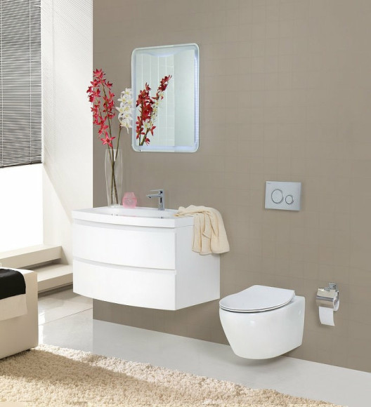 Комплект унитаза с инсталляцией BelBagno Prospero BB507B/BB2020SC/BB002-80/BB005-PR-CHROME с сиденьем Микролифт и клавишей смыва Хром глянцевый