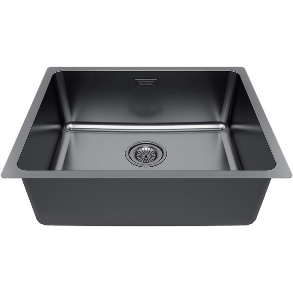 Кухонная мойка Paulmark Yuni 54 Uni YU54-GM Вороненная сталь Кухонная мойка Paulmark Yuni 54 Uni YU54-GM Вороненная сталь