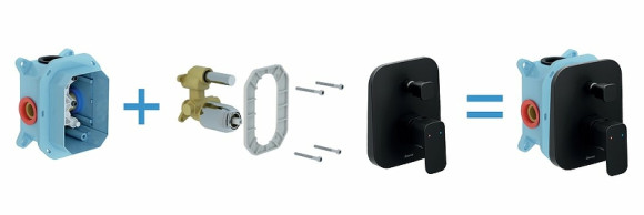 Смеситель для душа Ravak 10° Free black-TD F 065.20 X070158 Черный матовый Смеситель для душа Ravak 10° Free black-TD F 065.20 X070158 Черный матовый