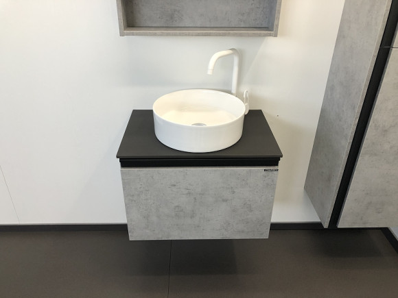 Тумба с раковиной Comforty Эдинбург 60 00-00002782 подвесная Бетон светлый Тумба с раковиной Comforty Эдинбург 60 00-00002782 подвесная Бетон светлый