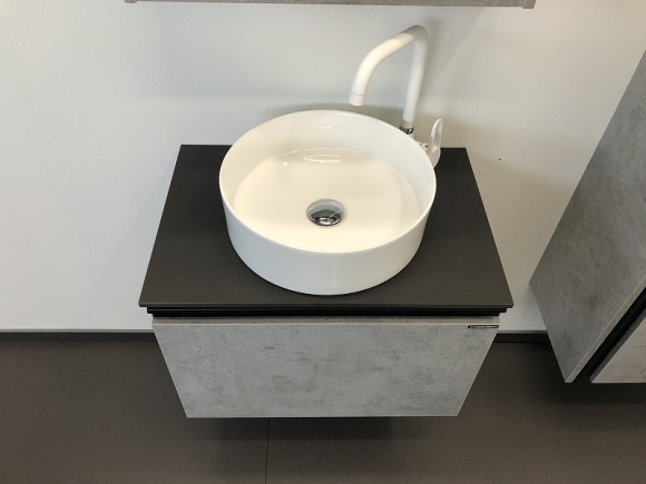 Тумба с раковиной Comforty Эдинбург 60 00-00002782 подвесная Бетон светлый Тумба с раковиной Comforty Эдинбург 60 00-00002782 подвесная Бетон светлый