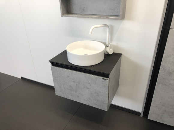 Тумба с раковиной Comforty Эдинбург 60 00-00002782 подвесная Бетон светлый Тумба с раковиной Comforty Эдинбург 60 00-00002782 подвесная Бетон светлый