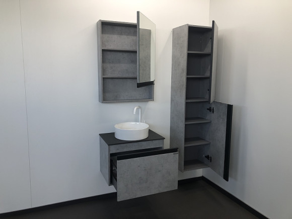 Тумба с раковиной Comforty Эдинбург 60 00-00002782 подвесная Бетон светлый Тумба с раковиной Comforty Эдинбург 60 00-00002782 подвесная Бетон светлый