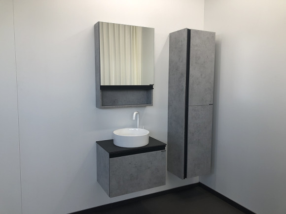 Тумба с раковиной Comforty Эдинбург 60 00-00002782 подвесная Бетон светлый Тумба с раковиной Comforty Эдинбург 60 00-00002782 подвесная Бетон светлый