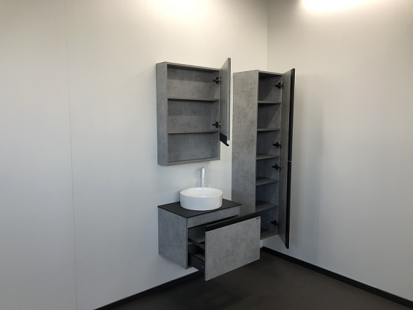 Тумба с раковиной Comforty Эдинбург 60 00-00002782 подвесная Бетон светлый Тумба с раковиной Comforty Эдинбург 60 00-00002782 подвесная Бетон светлый