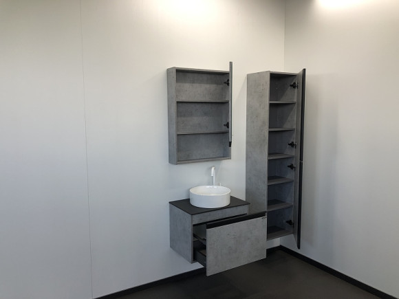 Тумба с раковиной Comforty Эдинбург 60 00-00002782 подвесная Бетон светлый Тумба с раковиной Comforty Эдинбург 60 00-00002782 подвесная Бетон светлый