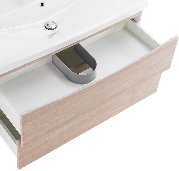 Тумба под раковину BelBagno Marino-Cer 80 MARINO-CER-800-2C-SO-RG-P подвесная Rovere Grigio