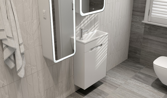 Тумба под раковину Jorno Modul 50 Mol.01.50/P/W/JR подвесная Белая Тумба под раковину Jorno Modul 50 Mol.01.50/P/W/JR подвесная Белая