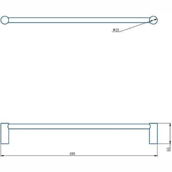 Полотенцедержатель Haiba HB8401-4 Бронза