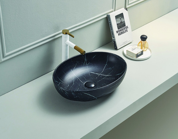 Раковина-чаша CeramaLux 52 78166MBM Черная матовая