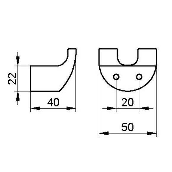 Крючок для полотенца Keuco Elegance New 11613 010000 Хром