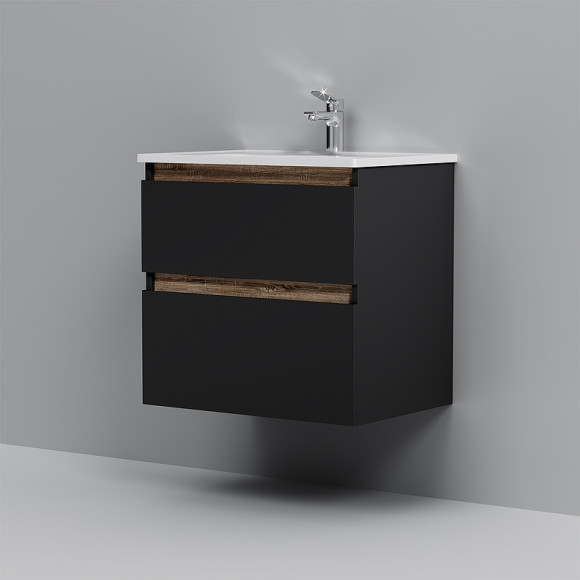 Тумба под раковину AM.PM X-Joy 65 M85AFHX0652BM подвесная Черная матовая Тумба под раковину AM.PM X-Joy 65 M85AFHX0652BM подвесная Черная матовая