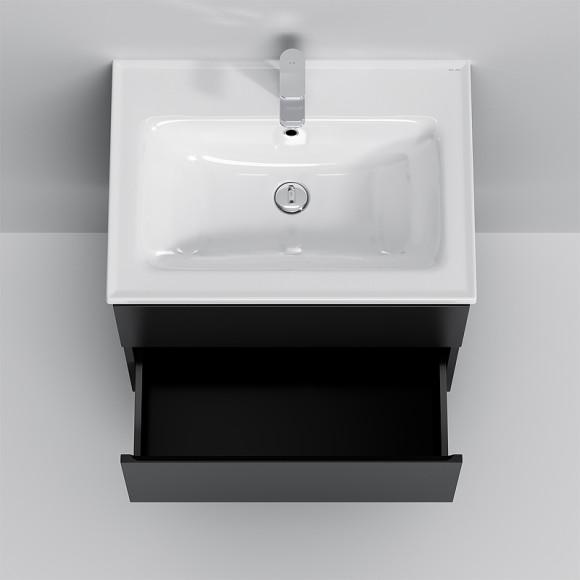 Тумба под раковину AM.PM X-Joy 65 M85AFHX0652BM подвесная Черная матовая Тумба под раковину AM.PM X-Joy 65 M85AFHX0652BM подвесная Черная матовая