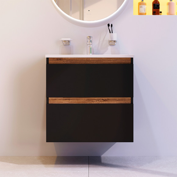 Тумба под раковину AM.PM X-Joy 65 M85AFHX0652BM подвесная Черная матовая Тумба под раковину AM.PM X-Joy 65 M85AFHX0652BM подвесная Черная матовая