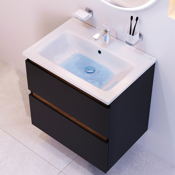 Тумба под раковину AM.PM X-Joy 65 M85AFHX0652BM подвесная Черная матовая Тумба под раковину AM.PM X-Joy 65 M85AFHX0652BM подвесная Черная матовая