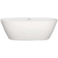 Ванна из искусственного камня Salini Sofia 165х75 102511G Белая глянцевая