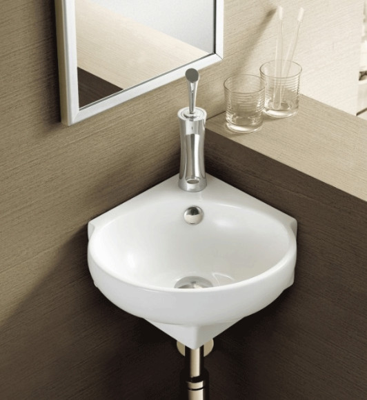 Раковина WeltWasser Aisbach 5010 39 10000003871 угловая Белый глянец