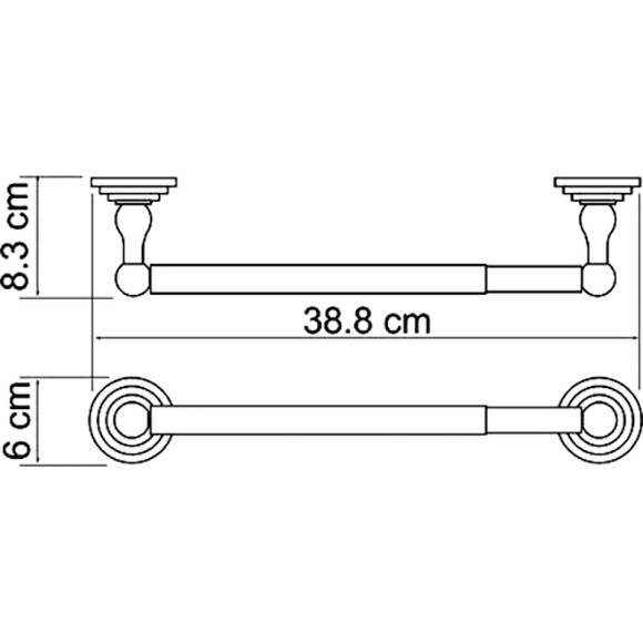 Держатель бумажных полотенец WasserKRAFT Isar K-7391 Темная бронза